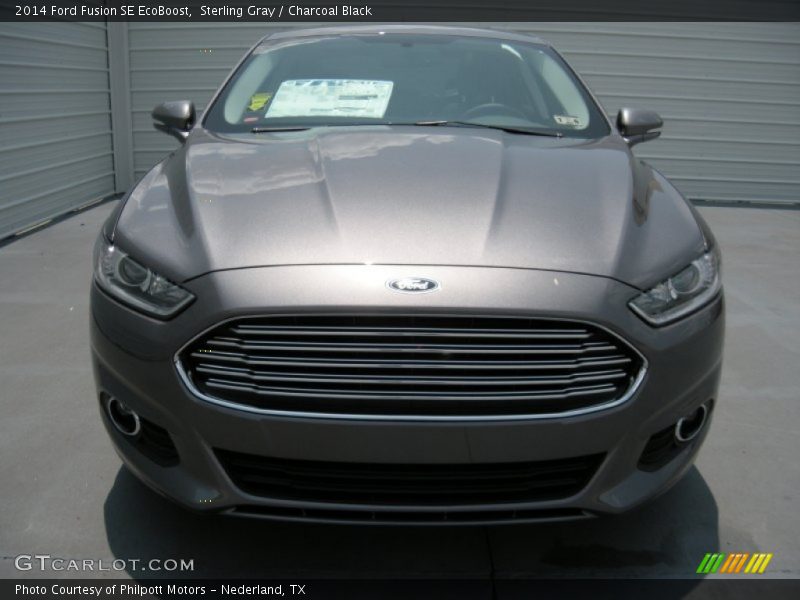 Sterling Gray / Charcoal Black 2014 Ford Fusion SE EcoBoost