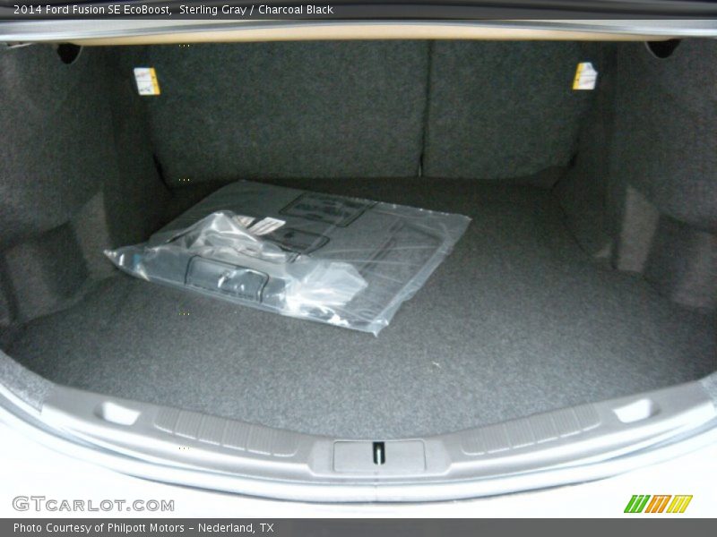 Sterling Gray / Charcoal Black 2014 Ford Fusion SE EcoBoost
