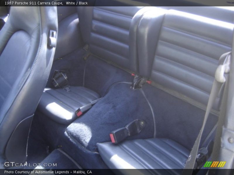 Rear Seat of 1987 911 Carrera Coupe