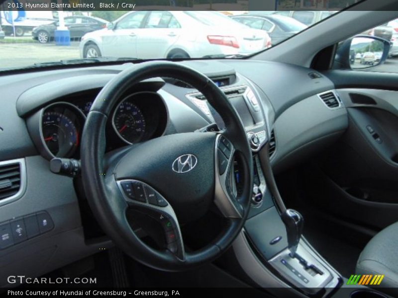 Black / Gray 2013 Hyundai Elantra Limited