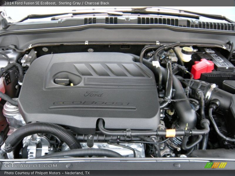 Sterling Gray / Charcoal Black 2014 Ford Fusion SE EcoBoost