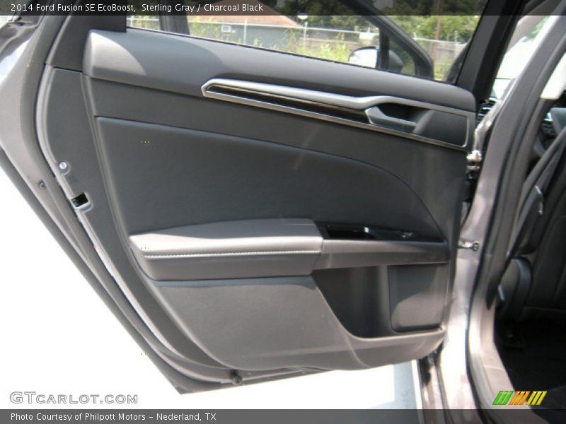 Sterling Gray / Charcoal Black 2014 Ford Fusion SE EcoBoost