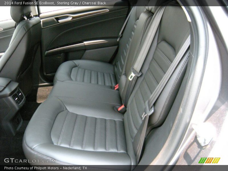 Sterling Gray / Charcoal Black 2014 Ford Fusion SE EcoBoost