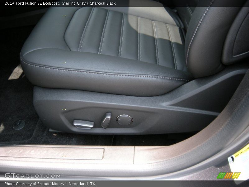 Sterling Gray / Charcoal Black 2014 Ford Fusion SE EcoBoost