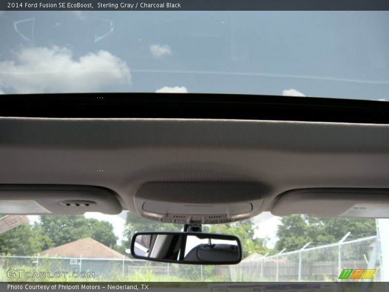 Sterling Gray / Charcoal Black 2014 Ford Fusion SE EcoBoost