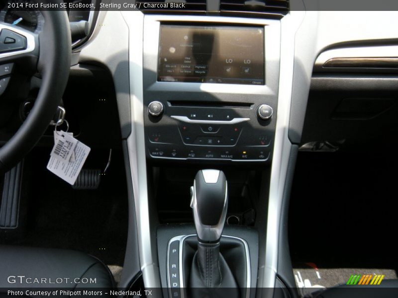 Sterling Gray / Charcoal Black 2014 Ford Fusion SE EcoBoost