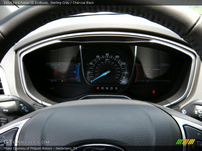 Sterling Gray / Charcoal Black 2014 Ford Fusion SE EcoBoost