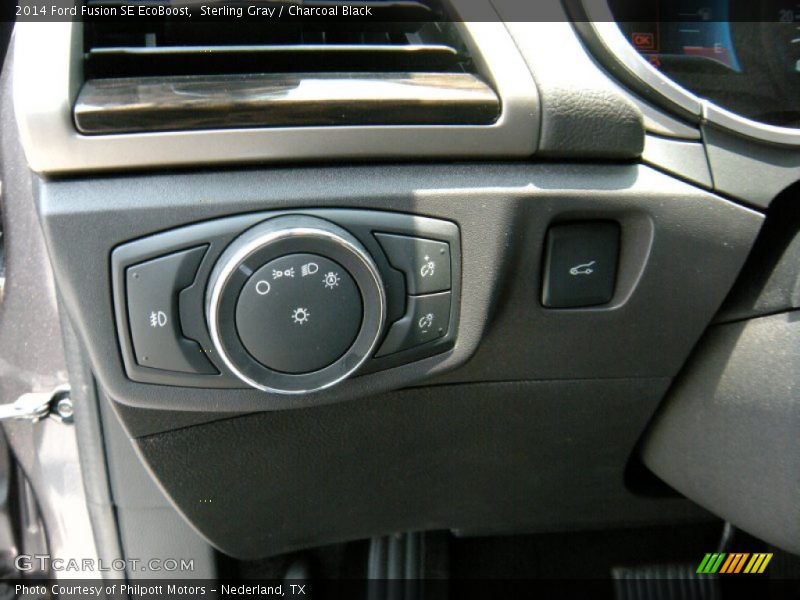 Sterling Gray / Charcoal Black 2014 Ford Fusion SE EcoBoost