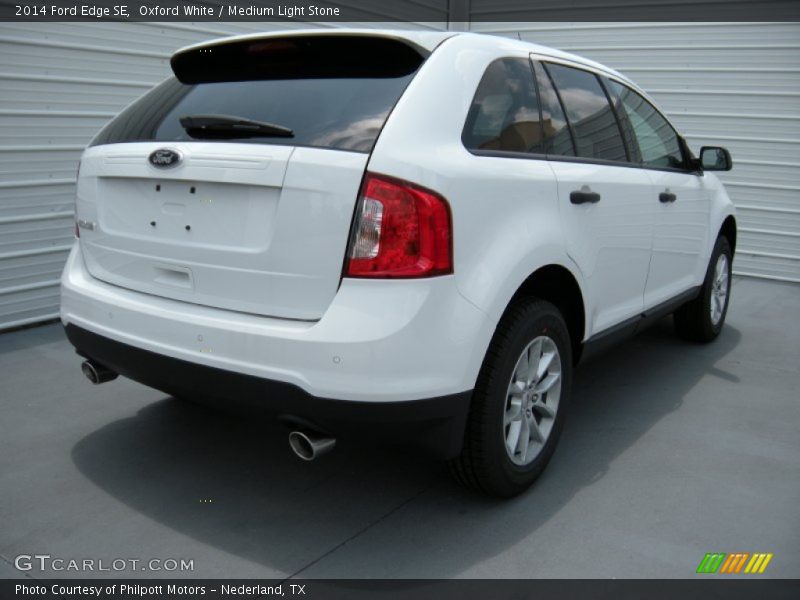Oxford White / Medium Light Stone 2014 Ford Edge SE