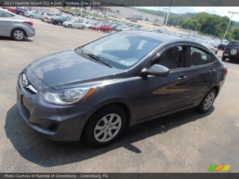 Cyclone Gray / Gray 2012 Hyundai Accent GLS 4 Door