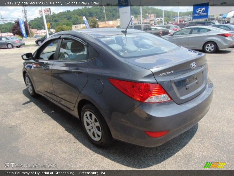 Cyclone Gray / Gray 2012 Hyundai Accent GLS 4 Door