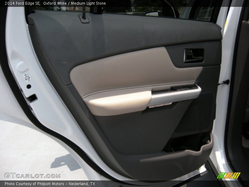 Oxford White / Medium Light Stone 2014 Ford Edge SE
