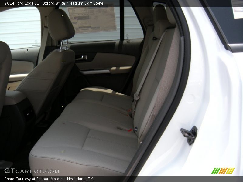 Oxford White / Medium Light Stone 2014 Ford Edge SE