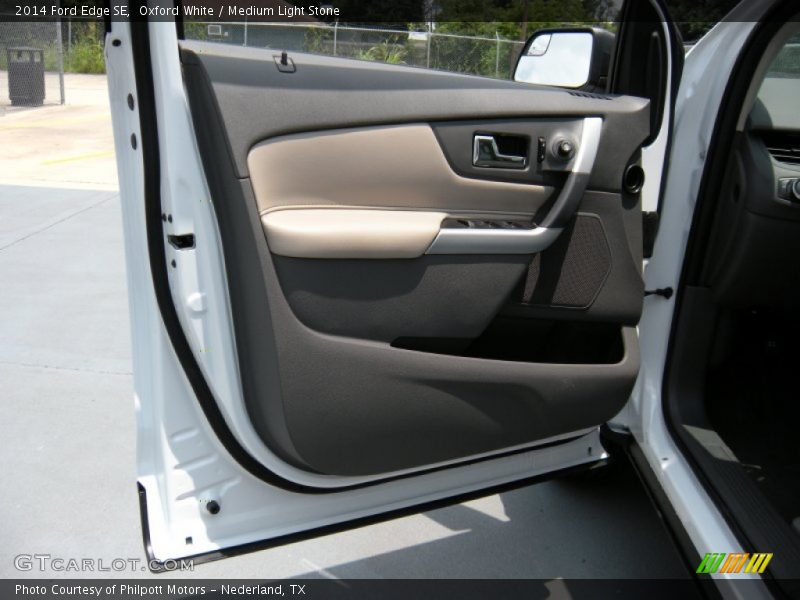 Oxford White / Medium Light Stone 2014 Ford Edge SE