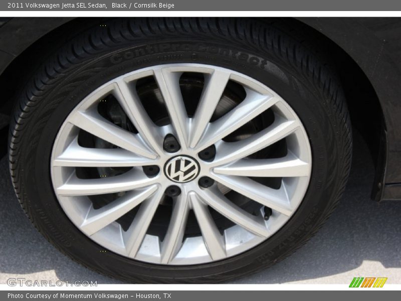 Black / Cornsilk Beige 2011 Volkswagen Jetta SEL Sedan