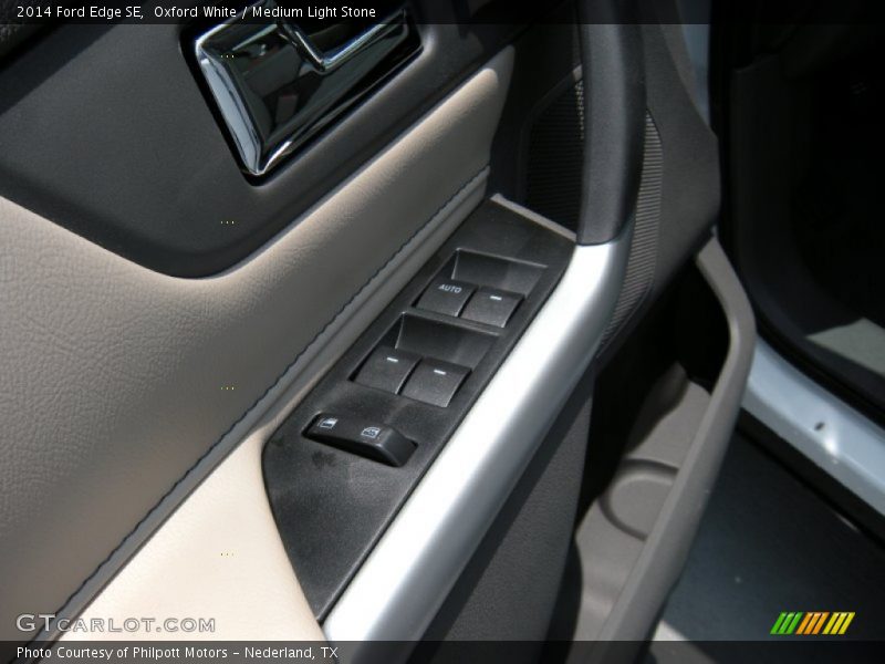 Oxford White / Medium Light Stone 2014 Ford Edge SE