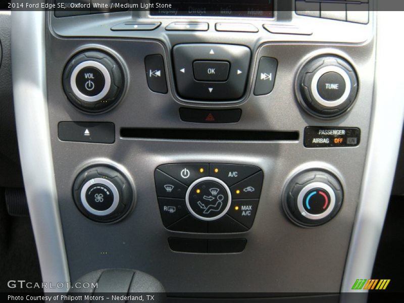 Oxford White / Medium Light Stone 2014 Ford Edge SE