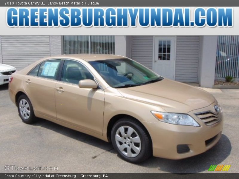Sandy Beach Metallic / Bisque 2010 Toyota Camry LE