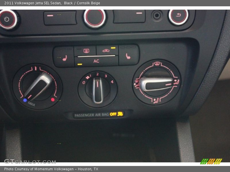 Black / Cornsilk Beige 2011 Volkswagen Jetta SEL Sedan
