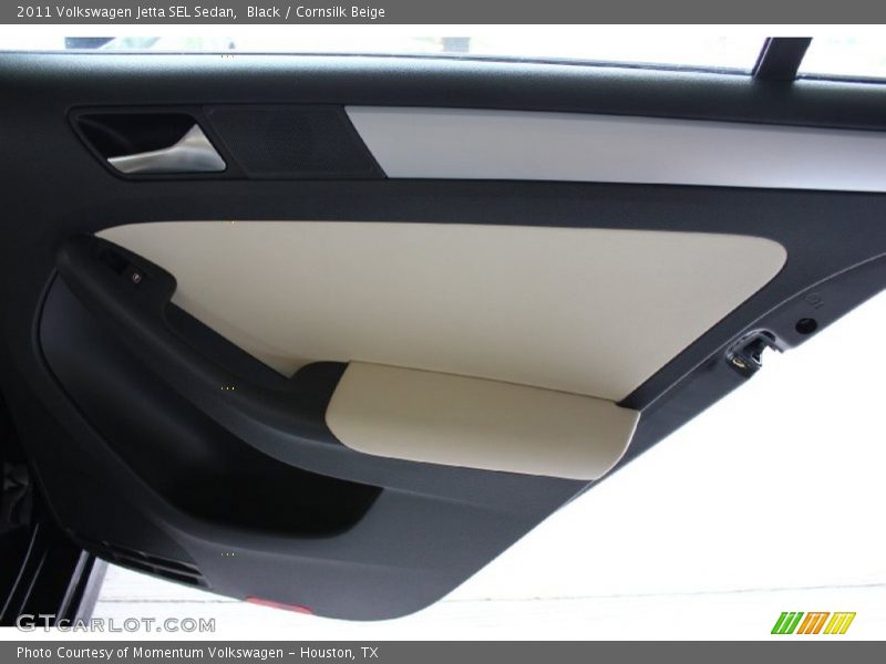 Black / Cornsilk Beige 2011 Volkswagen Jetta SEL Sedan
