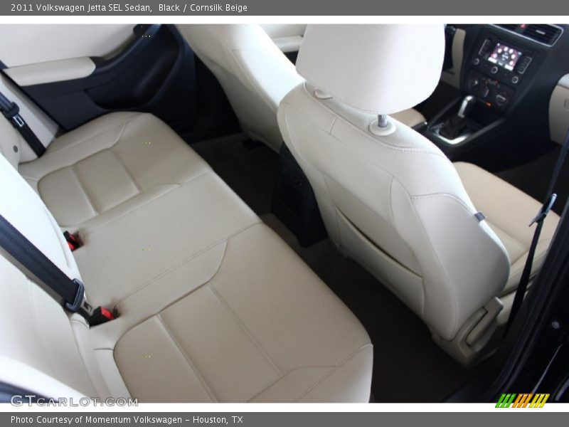 Black / Cornsilk Beige 2011 Volkswagen Jetta SEL Sedan