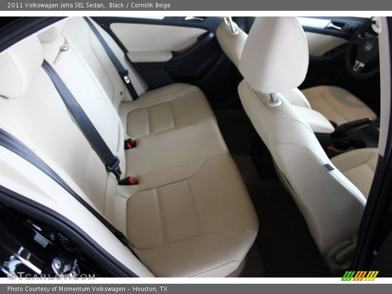 Black / Cornsilk Beige 2011 Volkswagen Jetta SEL Sedan
