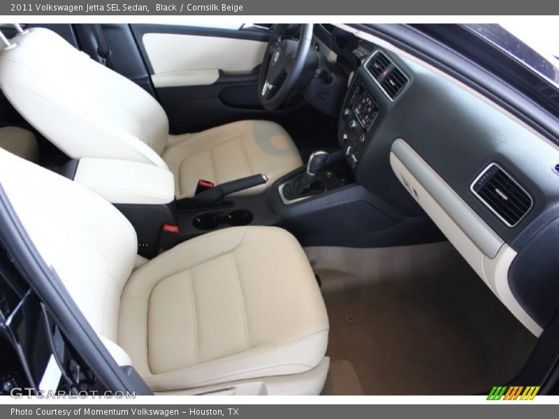 Black / Cornsilk Beige 2011 Volkswagen Jetta SEL Sedan