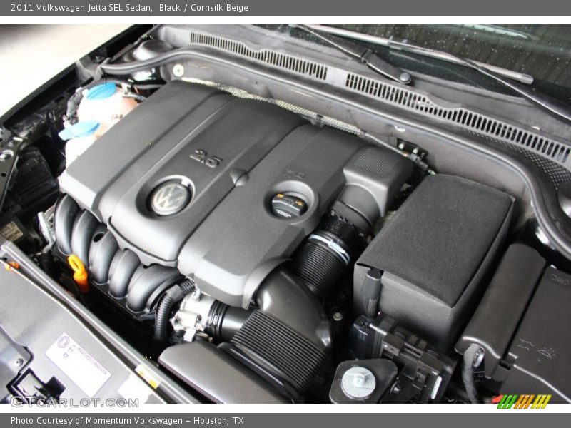 Black / Cornsilk Beige 2011 Volkswagen Jetta SEL Sedan