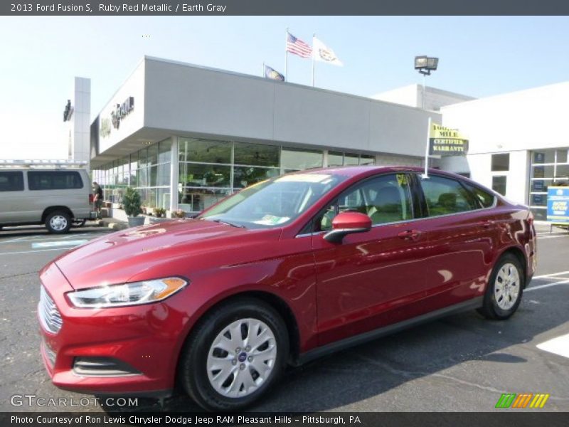 Ruby Red Metallic / Earth Gray 2013 Ford Fusion S