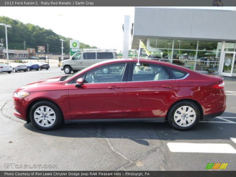 Ruby Red Metallic / Earth Gray 2013 Ford Fusion S