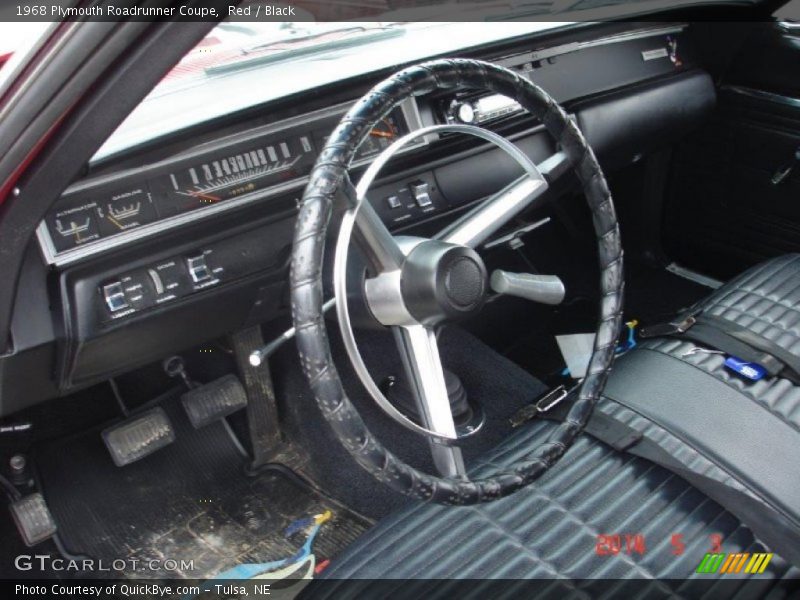 Red / Black 1968 Plymouth Roadrunner Coupe