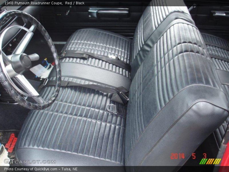 Red / Black 1968 Plymouth Roadrunner Coupe