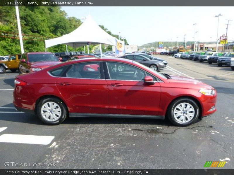 Ruby Red Metallic / Earth Gray 2013 Ford Fusion S