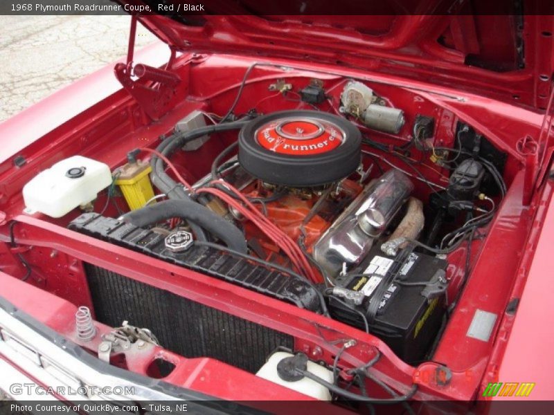 Red / Black 1968 Plymouth Roadrunner Coupe