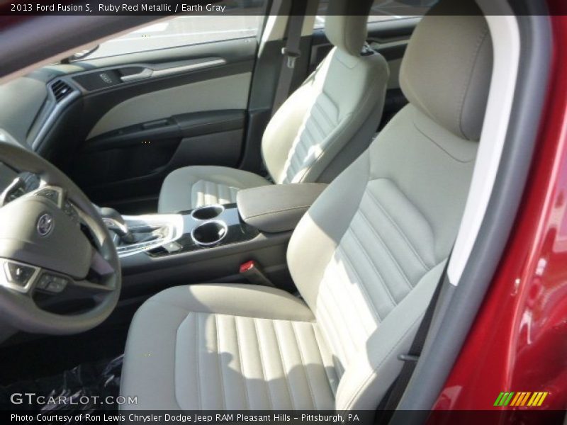 Ruby Red Metallic / Earth Gray 2013 Ford Fusion S