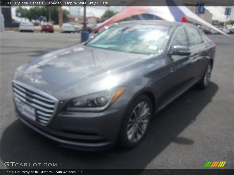 Empire State Gray / Black 2015 Hyundai Genesis 3.8 Sedan