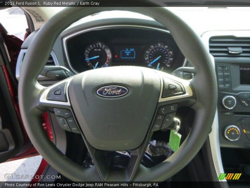 Ruby Red Metallic / Earth Gray 2013 Ford Fusion S