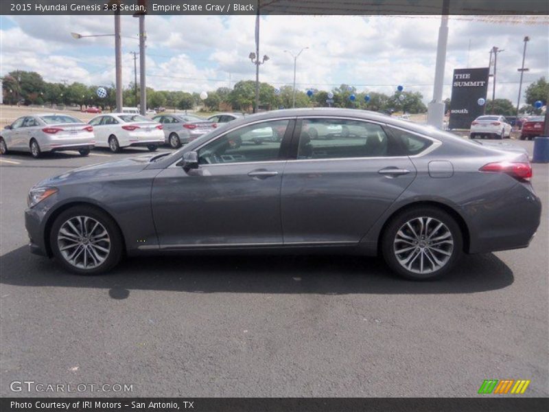 Empire State Gray / Black 2015 Hyundai Genesis 3.8 Sedan