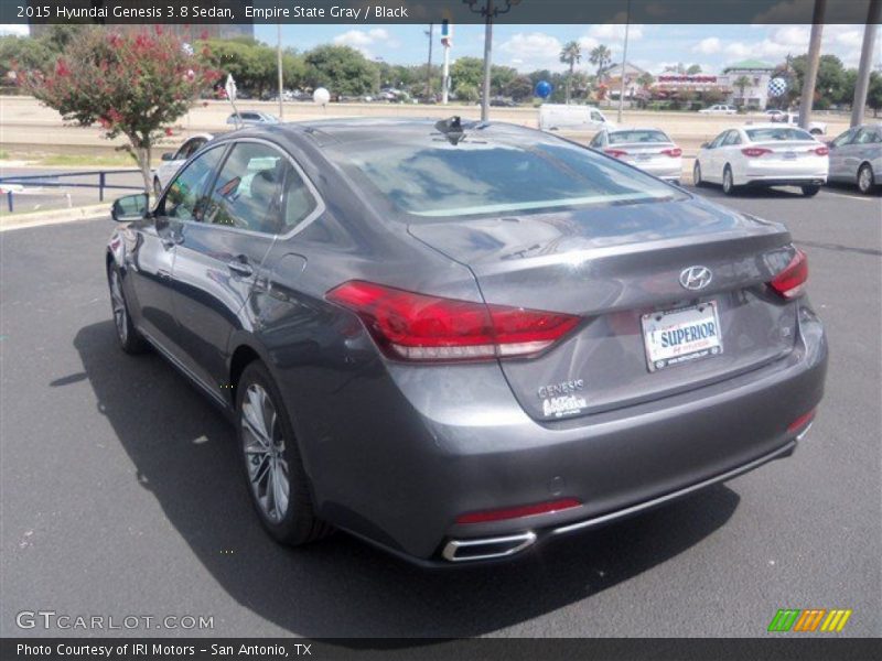 Empire State Gray / Black 2015 Hyundai Genesis 3.8 Sedan
