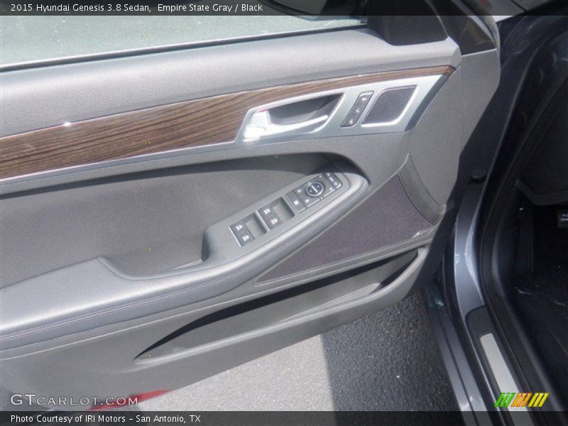 Empire State Gray / Black 2015 Hyundai Genesis 3.8 Sedan