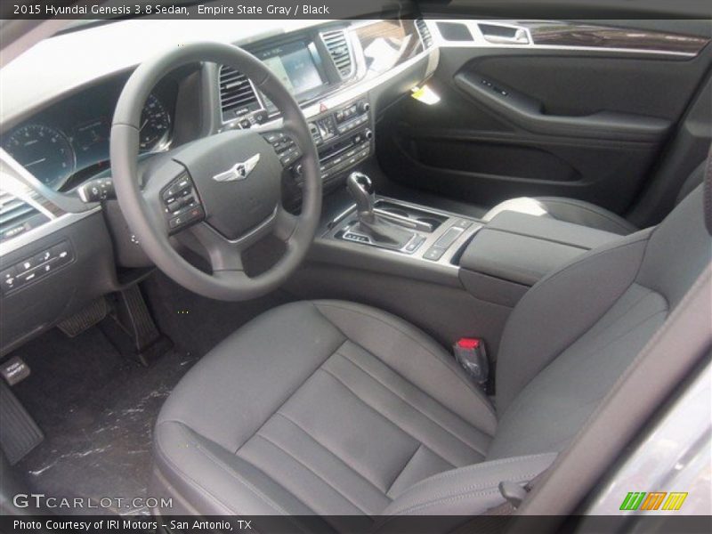 Empire State Gray / Black 2015 Hyundai Genesis 3.8 Sedan