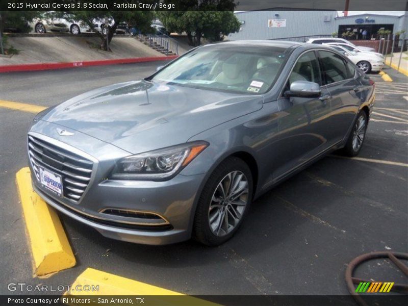 Parisian Gray / Beige 2015 Hyundai Genesis 3.8 Sedan