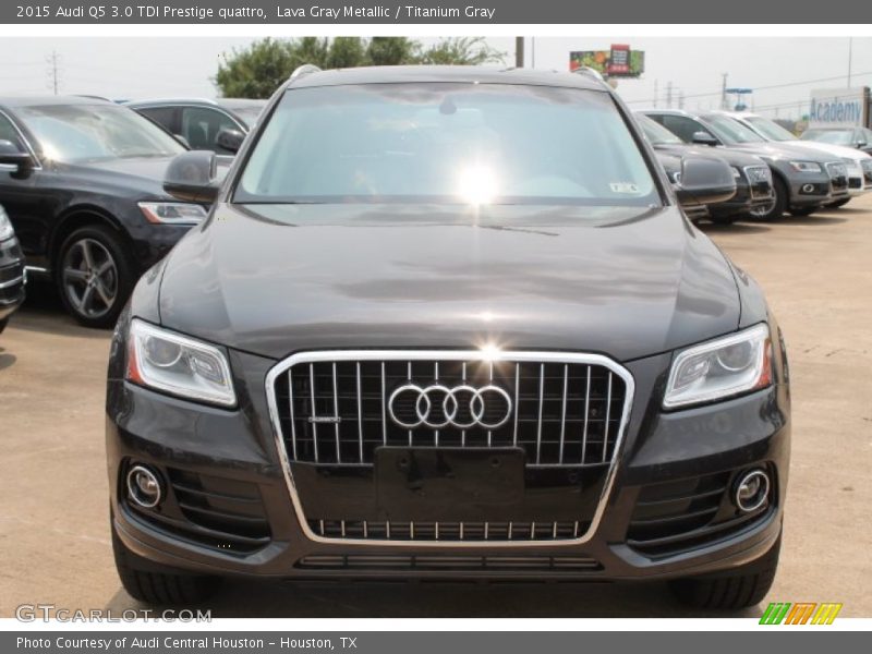Lava Gray Metallic / Titanium Gray 2015 Audi Q5 3.0 TDI Prestige quattro