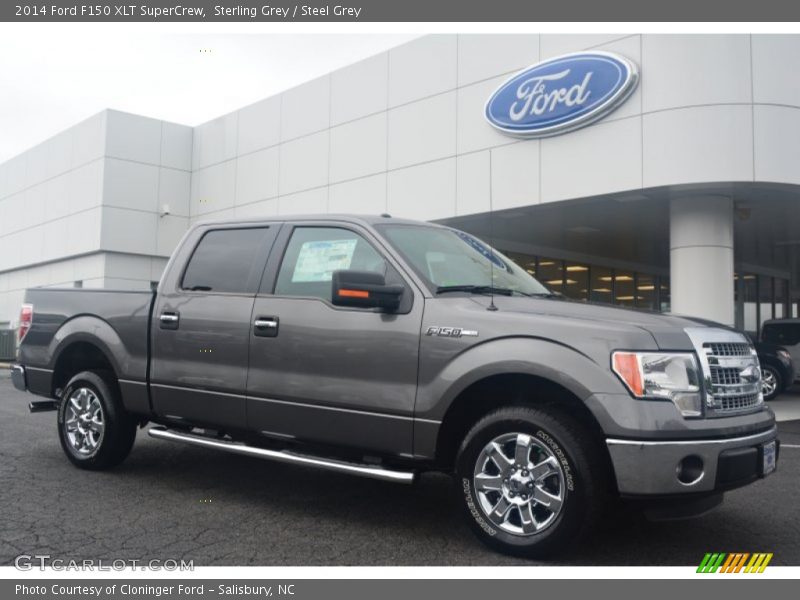 Sterling Grey / Steel Grey 2014 Ford F150 XLT SuperCrew