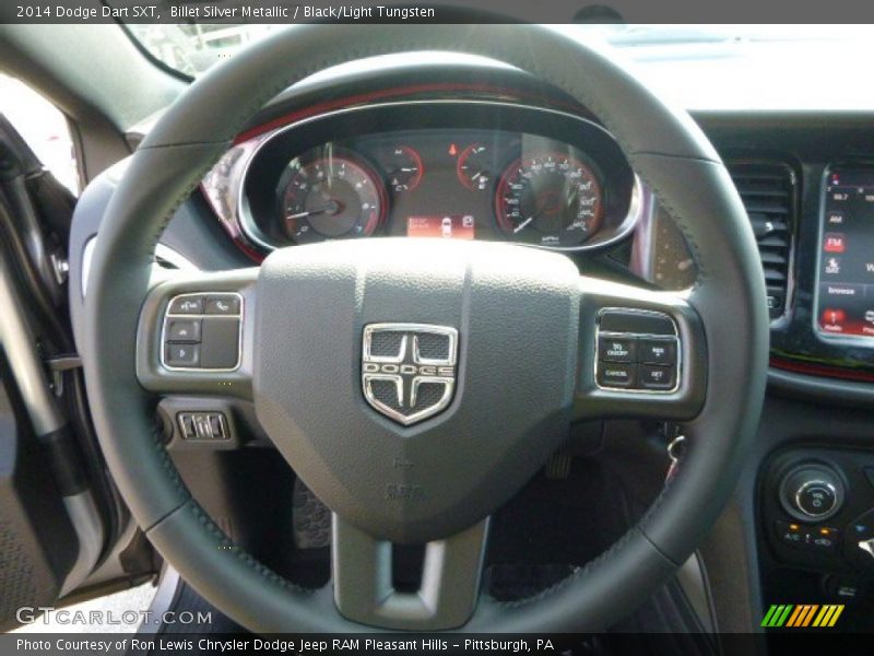 Billet Silver Metallic / Black/Light Tungsten 2014 Dodge Dart SXT