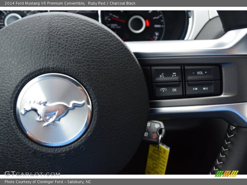 Ruby Red / Charcoal Black 2014 Ford Mustang V6 Premium Convertible