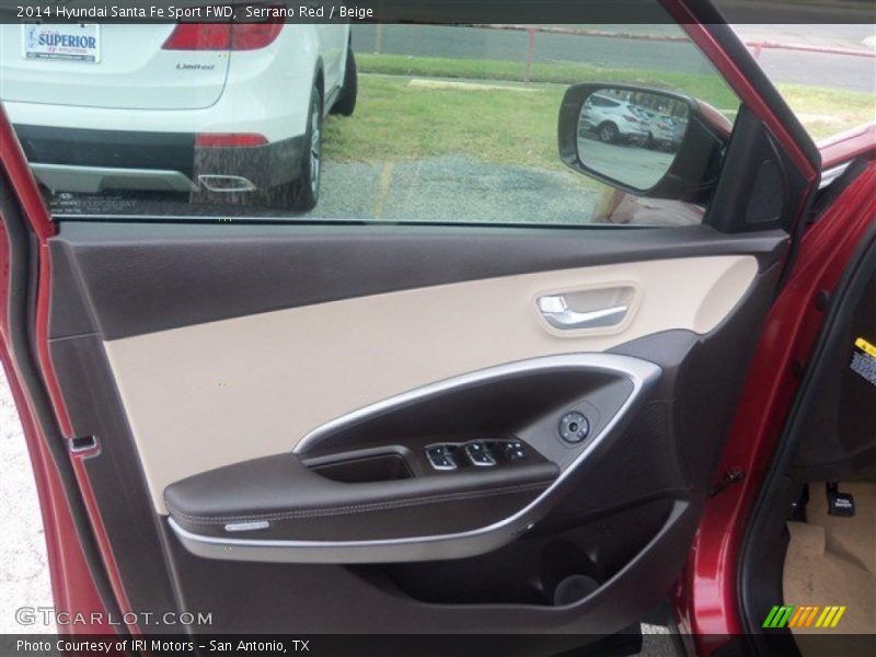 Serrano Red / Beige 2014 Hyundai Santa Fe Sport FWD