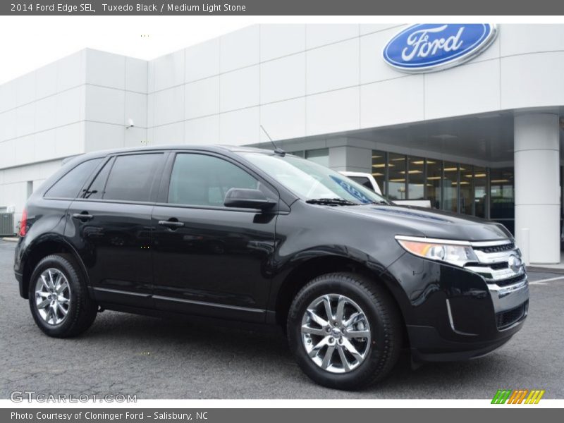 Tuxedo Black / Medium Light Stone 2014 Ford Edge SEL