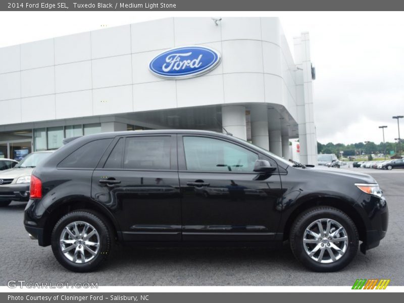 Tuxedo Black / Medium Light Stone 2014 Ford Edge SEL