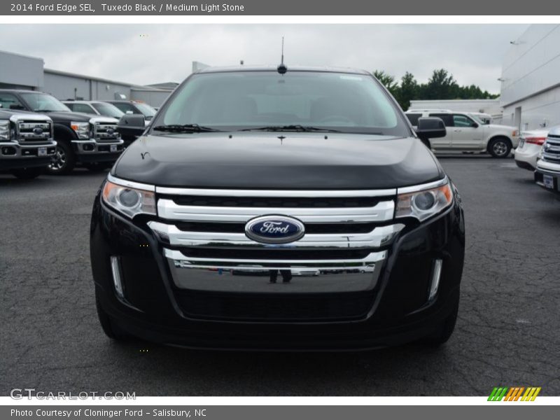 Tuxedo Black / Medium Light Stone 2014 Ford Edge SEL